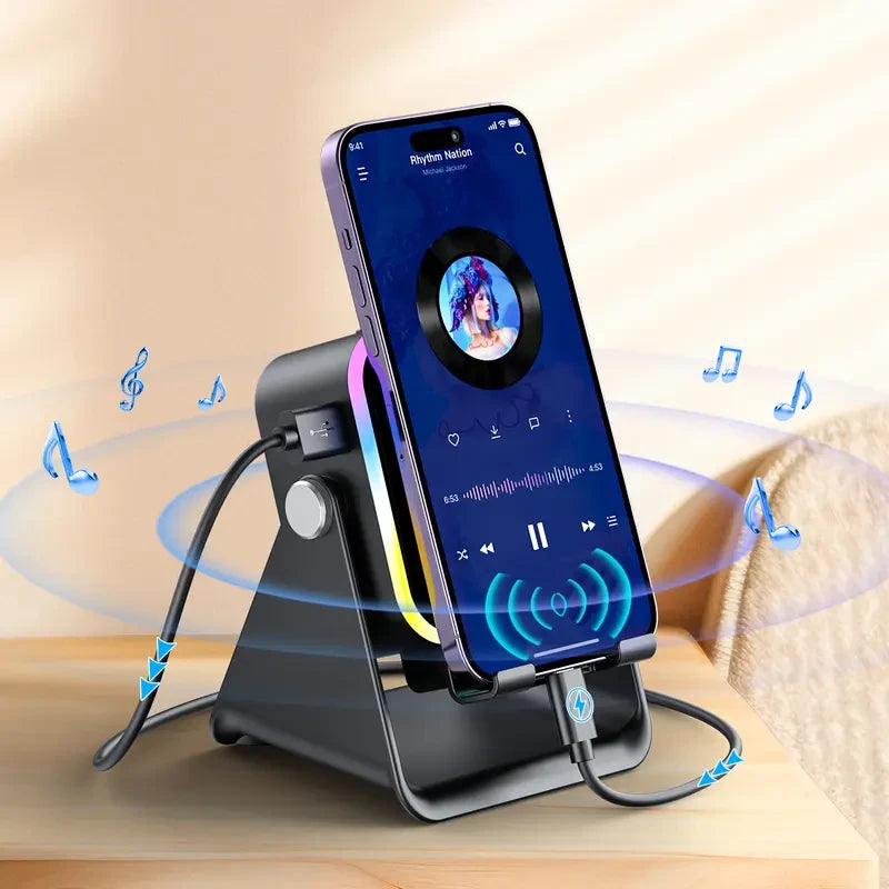 Wireless Induction Speaker Phone Stand