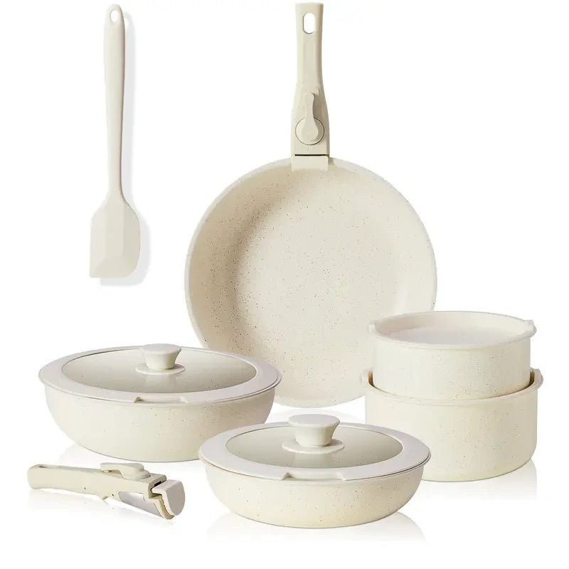 Sweetcrispy Ceramic Non-Stick Cookware Set